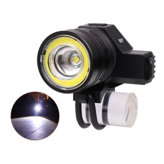 Farol Lanterna Bike 1000 Lumes 2 Leds Cree Xml T6+ Cob 5 Mod