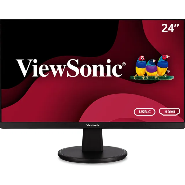 Monitor Viewsonic Va2447-mhu 24puLG Led Fhd Hdmi Vga Usb C