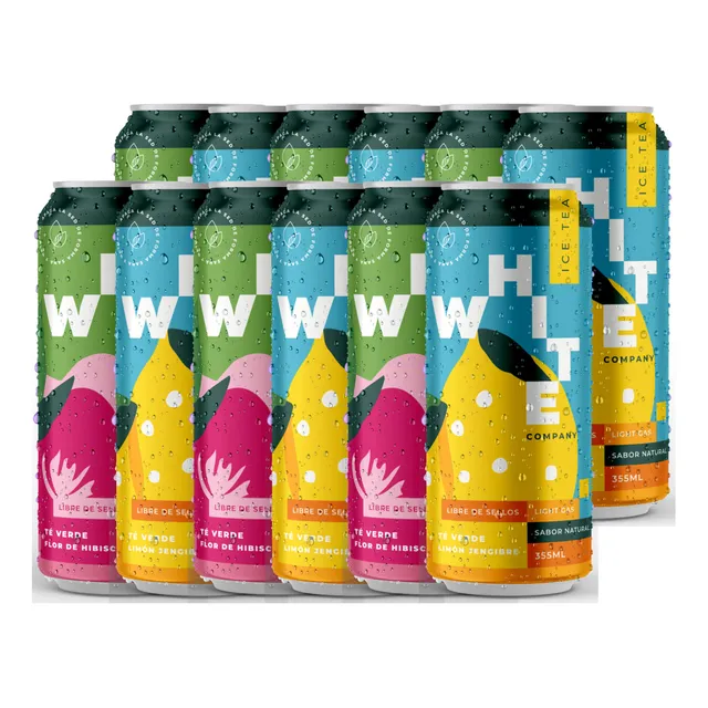 12x Ice Tea Flor De Hibiscus - Limón Jengibre White Company