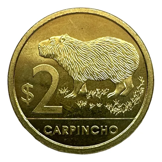 Uruguay - 2 Pesos - Año 2011 - Km #136 - Carpincho :