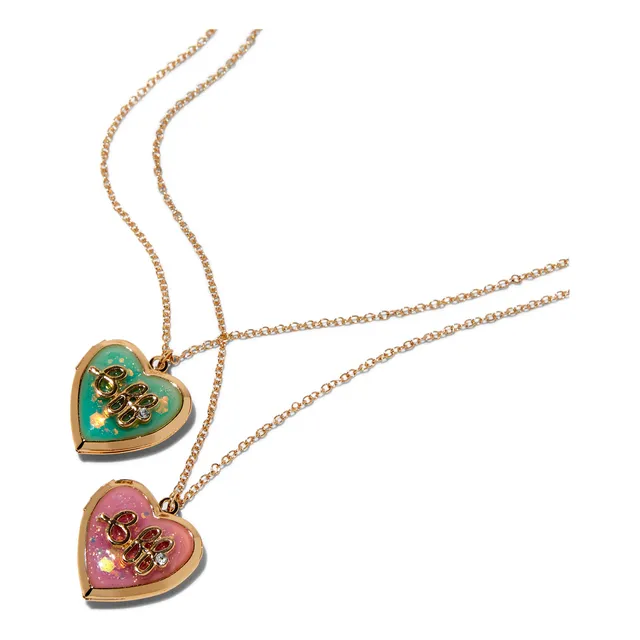 Collares De Mejores Amigas Bff De Corazón Relicario. Claires