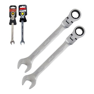 Chave Combinada Articulada Catraca Crv 10 E 11 Mm - Corneta Chave Combinada Articulada Catraca Crv 10 E 11 Mm - Corneta