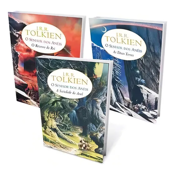 Trilogia Senhor Dos Anéis 3 Livros - J. R. R. Tolkien - Novo Editorial Martins Fontes Em Português