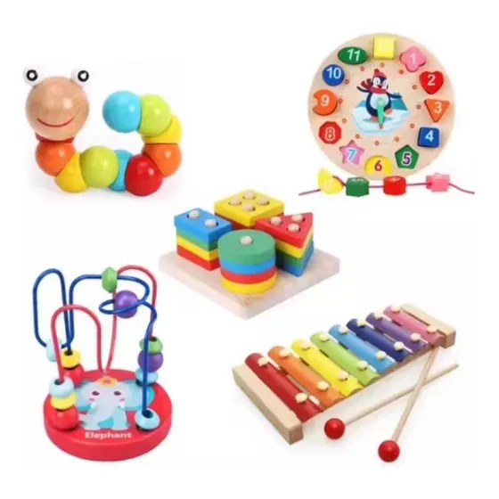 Paquete Didáctico Infantil Estimulación Temprana 5 Piezas