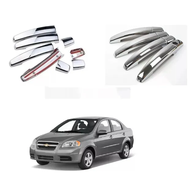 Chevrolet Aveo Emotion-lt Cobertor Manillas Cromadas 4 Pzas
