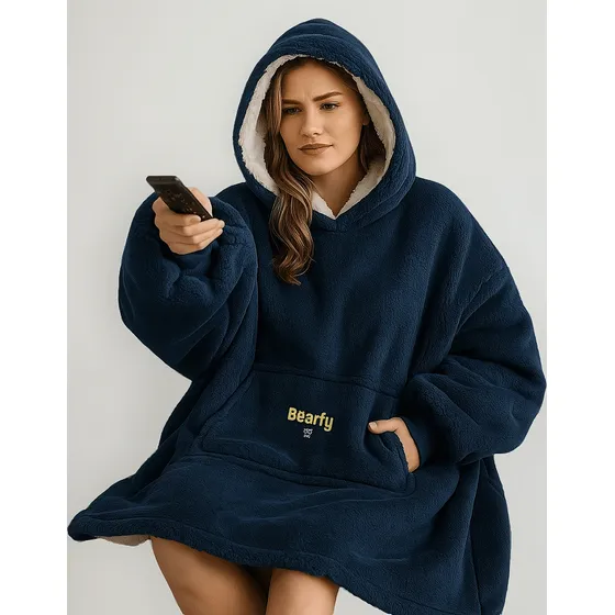 Hoodie Buzo Oversize Bearfy Svc - Abrigo Suave Para Adultos