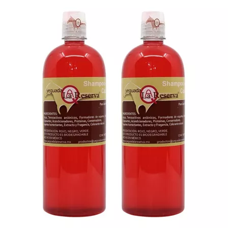  2 Shampoo Del Caballo Rojo Para Uso Humano Yeguada Reserva