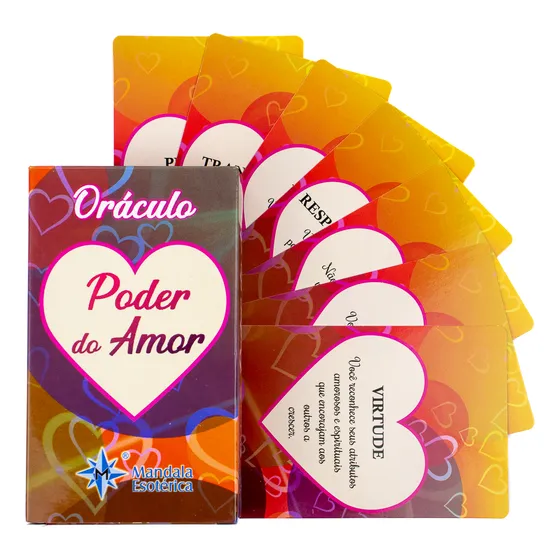 Baralho Oráculo Poder Do Amor 45 Cartas Plastificado