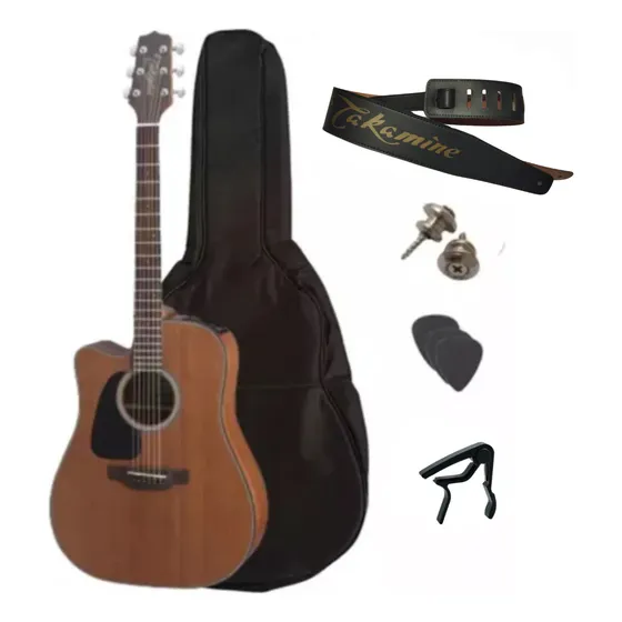 Kit Violão Completo De Aço Takamine Gd11 Com Correia
