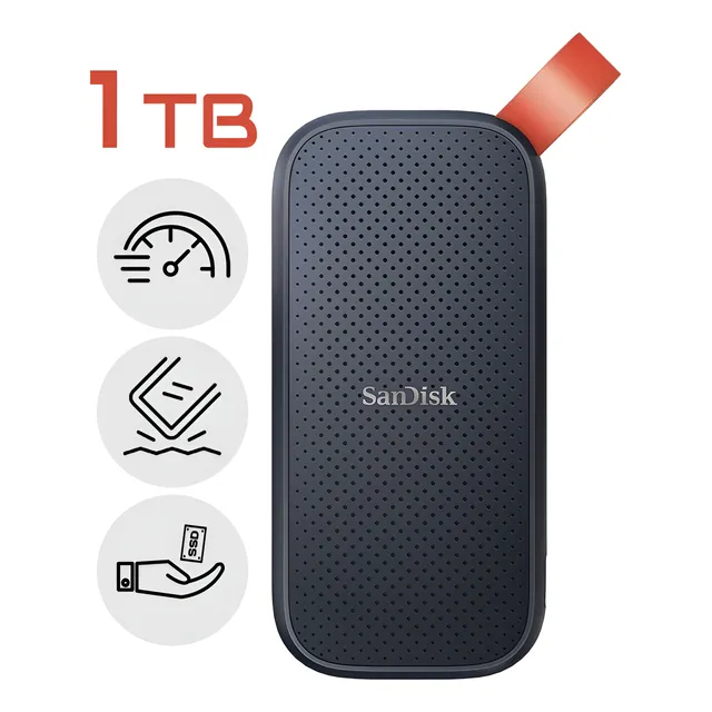 Disco Sólido Ssd Externo 1tb Sandisk Portable Usb-c 3.2 Gen2