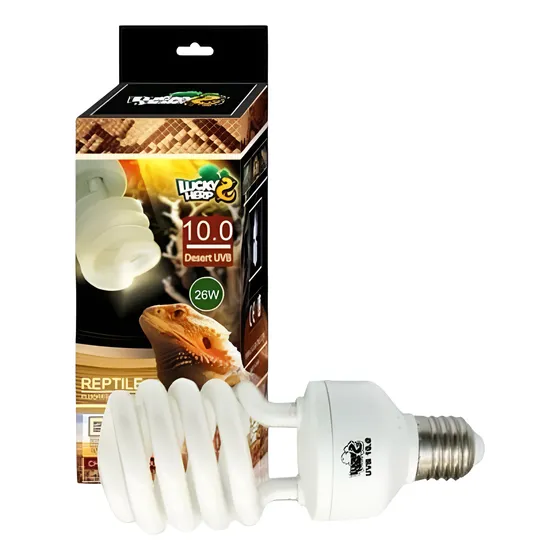 Lámpara Luz Con Uvb Y Uva P/reptiles. Lucky Herp Uv 13w 10.0