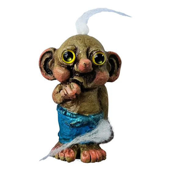 Troll Piki Baby De La Suerte - Troll Elfo Duende Azul Acero