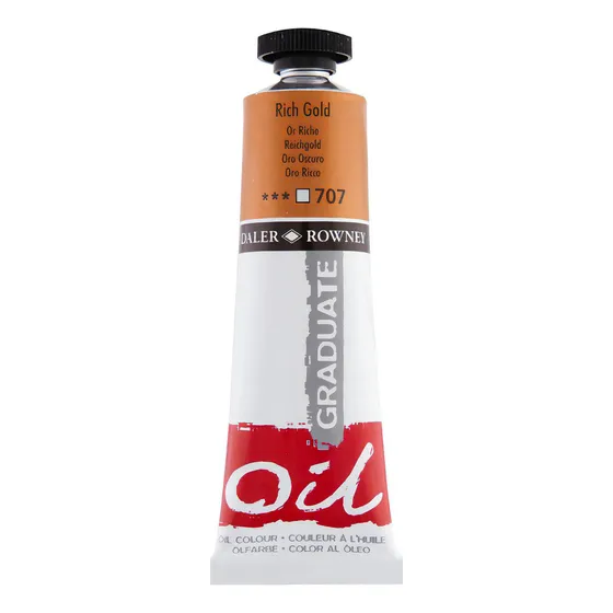 Tinta Al Óleo Daler Rowney Graduate, 38 Ml, Rich Gold 707