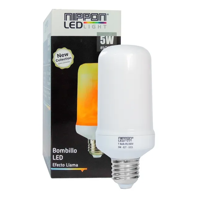 Bombillo Led Efecto Llama 5w 1600k