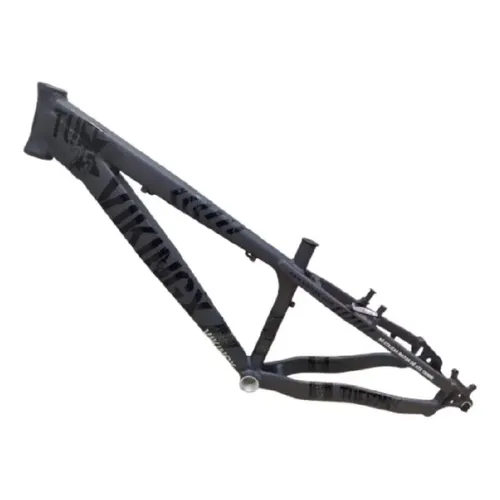 Quadro Viking PRETO Tuff X-25 Dirt Jump Aro 26 de Alumínio Cinza