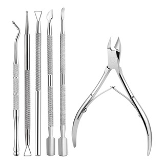 Kit Podólogo Alicate,pinza ,guiadores,cucharilla 6pz Kit Podólogo Alicate,pinza ,guiadores,cucharilla 6pz
