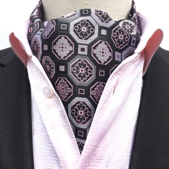 Bufanda  Cravat Hombre Corbata Seda Mason - Lila