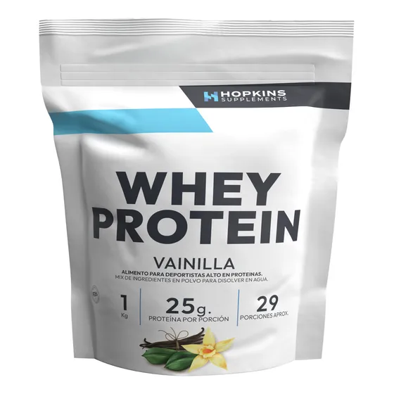 Whey Protein Hopkins 1kg - 25 Gr Proteína/porción Sabor Vainilla