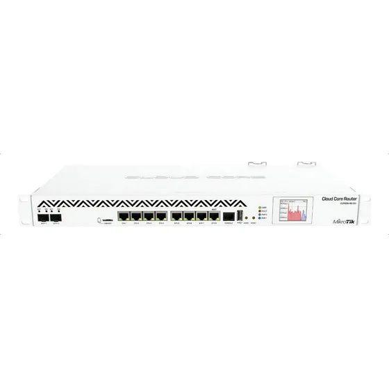 Mikrotik CCR1036-8G-2S+, Cloud Core Router, CPU 36 Cores, 4GB RAM, 8x Gigabit Ethernet, 2x SFP/SFP+ 10G, LCD, RouterOS L6, Fonte AC 100-240V