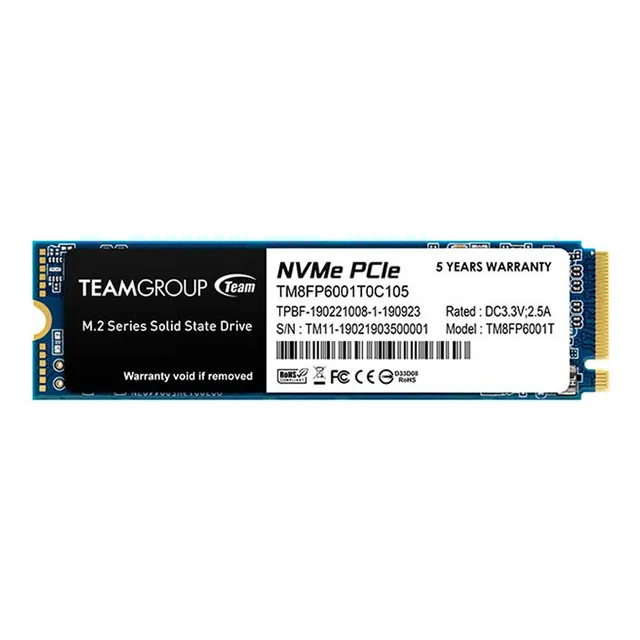 Unidad En Estado Solido Mp33 M.2 Pcie Ssd, 1tb, Dc +3.3v Negro
