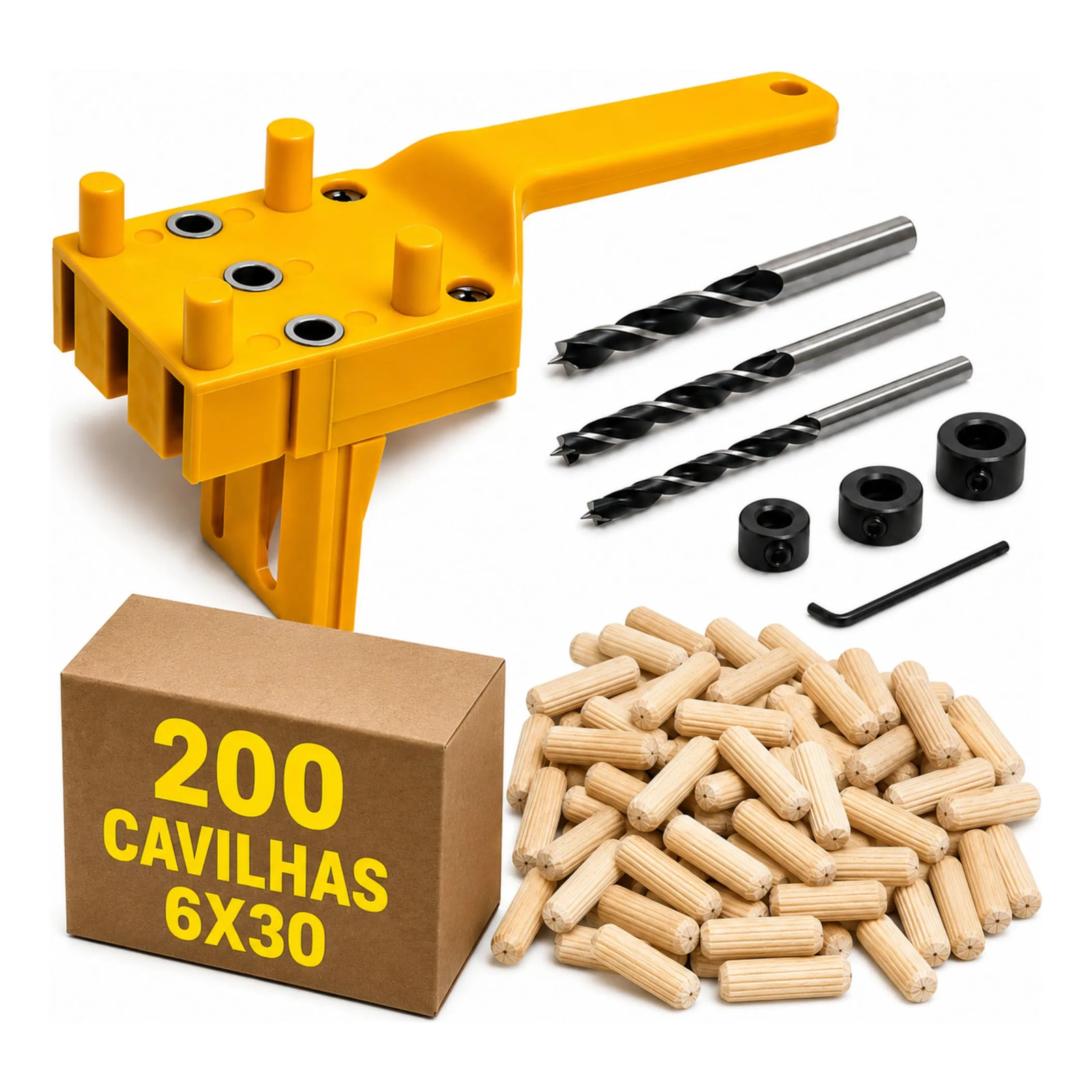 Gabarito Guia Para Cavilhas Com 200 Cavilhas Móveis Madeira