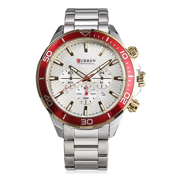 Reloj Curren 8309 Elegante Hombre Correa Acero Inoxidable