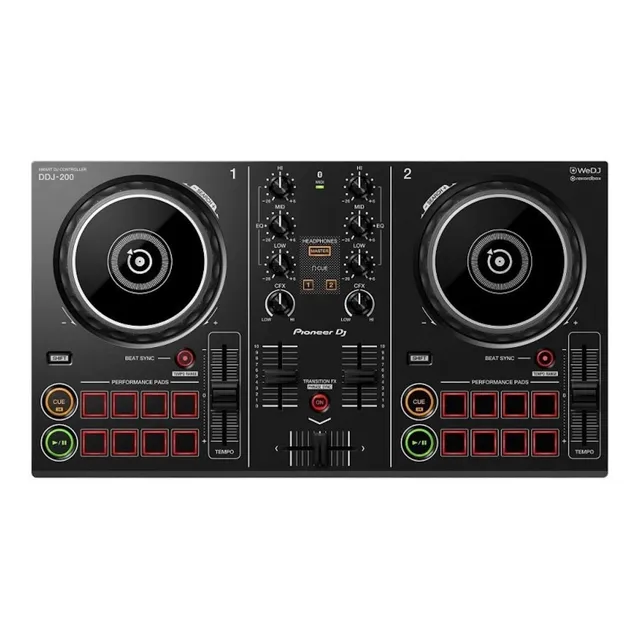 Controlador DJ Pioneer DDJ DDJ-200 negro de 2 canales