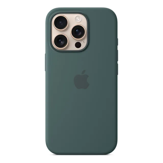 Forro Apple iPhone 16 Pro Max Silicone Magsafe Verde  Lago