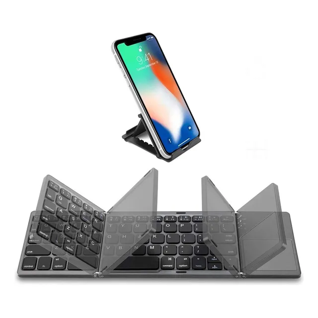Teclado Plegable De Bolsillo Ultra Delgado Tamaño Completo