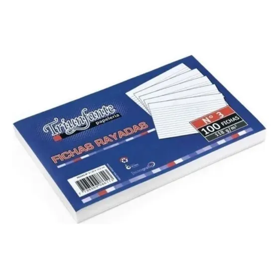 Fichas Rayadas Ficha Nº 3 X 100 Unidades Triunfante