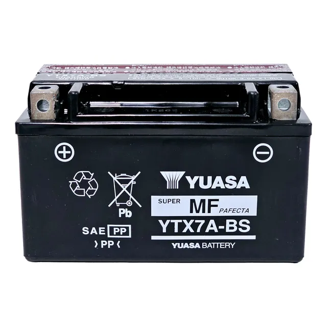 Bateria Para Moto Yuasa Ytx7a-bs Scooters Motos Chinas Izquierdo