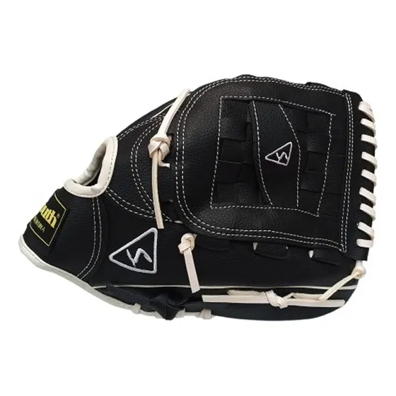 Guante De Softbol / Beisbol 12'' South Pvc Extra Refozado Color Negro Talle 12