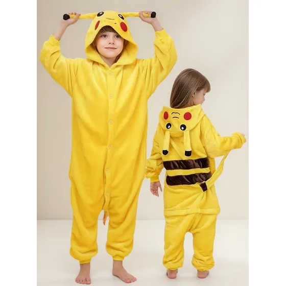 Pijama Onesie_kigurumis - Pikachu Para Niños