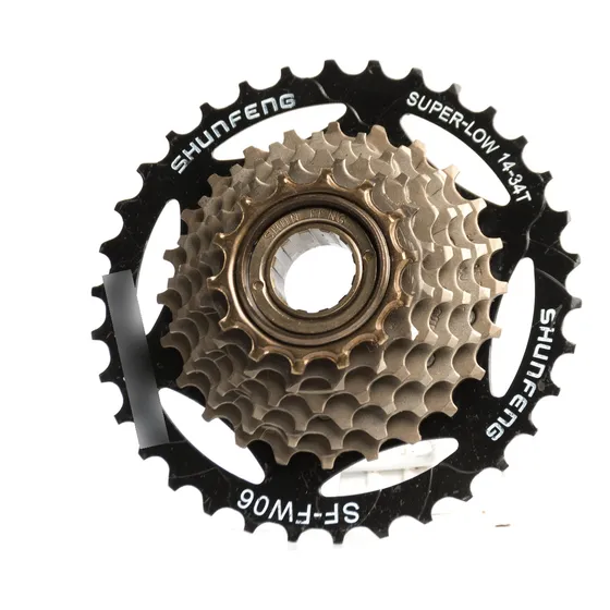 Piñon Bicicleta Shunfeng 7v 14-34 A Rosca Megarange