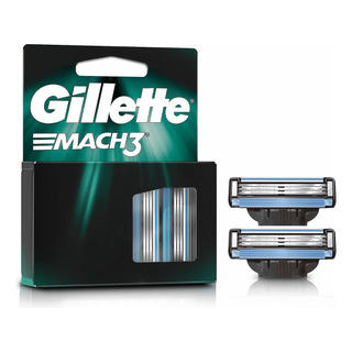 Gillette Mach3 Repuestos Para Afeitar 2 Piezas Original Gillette Mach3 Repuestos Para Afeitar 2 Piezas Original