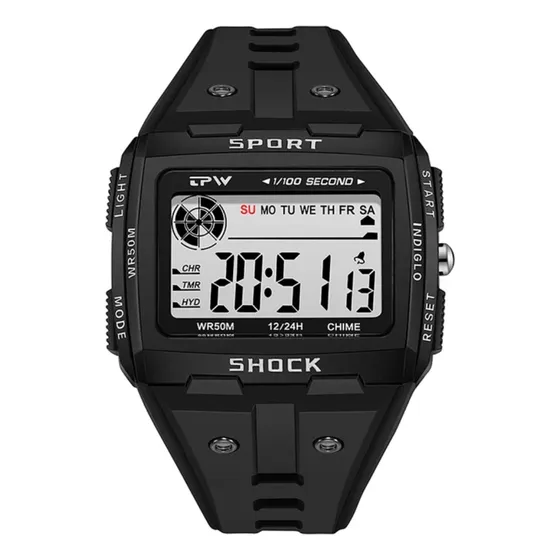Reloj Digital Números Grandes Fácil De Ver Digital Chrono