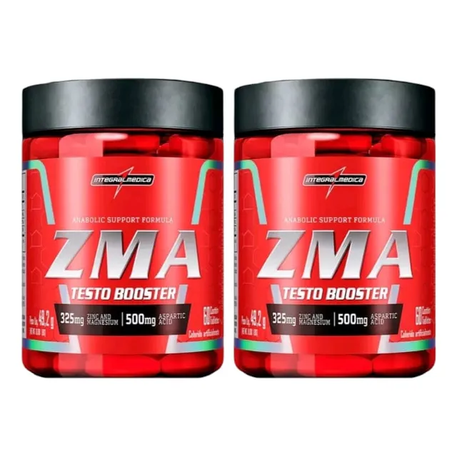 Kit 2 Zma Testo Booster 60 Capsulas Integral Medica 