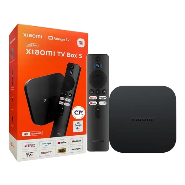 Xiaomi Tv Box S 2gen 4k Ultra-hd, 2gb + 8gb Bt 5.2 Google Tv