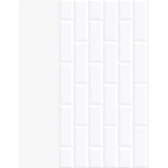 Cerámica Revestimiento Pared Ladrillo Blanco 34x60cm Primera