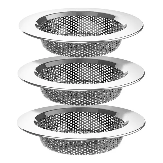 Rejilla Colador Filtro Acero Inox Fregadero Lavaplatos X 3ud