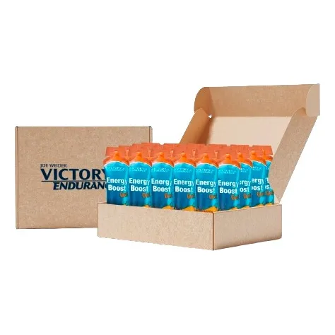Gel Energético Energy Boost Aminoácidos  Victory Endurance X 24 Unidades Sabor Naranja Sin Cafeína