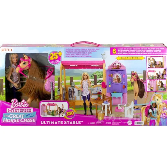 Establo Barbie Mysteries Ultimate Stable Caballo P Niña 2024