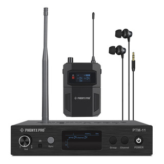 Monitor Wireless Uhf In Ear Duplo - Phenyx Pro Ptm-11 Monitor Wireless Uhf In Ear Duplo - Phenyx Pro Ptm-11