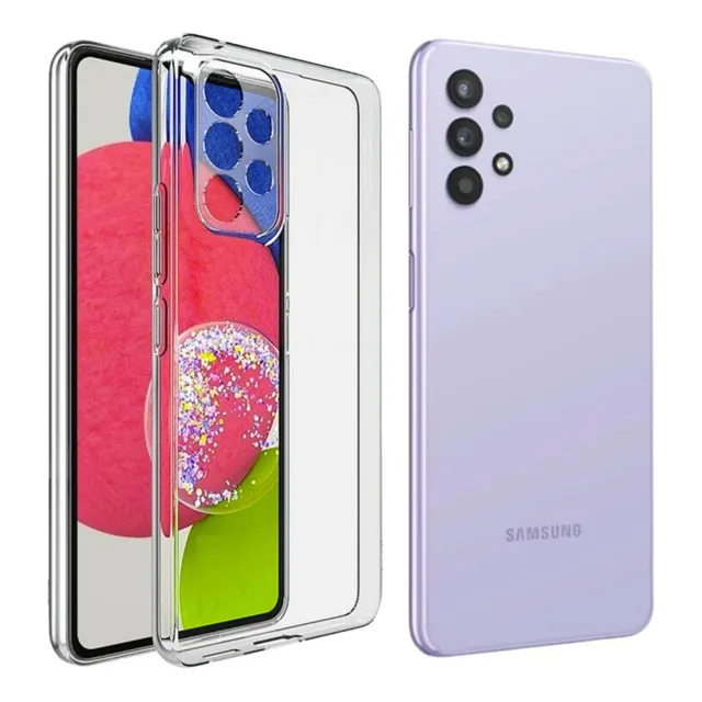 Estuche Rígido Transparente + Vidrio Premium Para Samsung