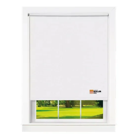 Cortina Roller Blackout 160x250cm Blanco - Roller Pro Black Out 100% Bloqueante Solar, Facil Instalacion, Tela Pvc Resistente, Aislante Termico Y Acustico, Soportes Metalicos, 160 Ancho X 250 Alto
