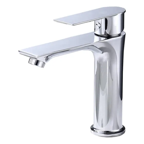 Grifo Baño Para Lavabo Monomando Blanco Alto 1 Orificio
