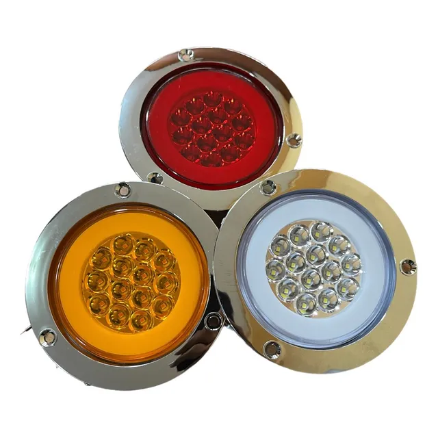 Stop Luces Led Redondo Aro Camión Autobuses 12/24v Strobo