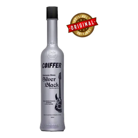  Shampoo Silver Black Cinza Cabelos Grisalhos