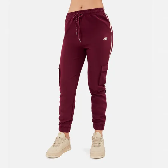 Jogger Cargo New Athletic Eme Vino Mujer