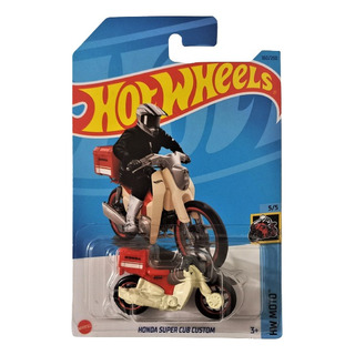 Honda Super Cub Custom Rojo Y Blanco Hot Wheels Mattel J Honda Super Cub Custom Rojo Y Blanco Hot Wheels Mattel J